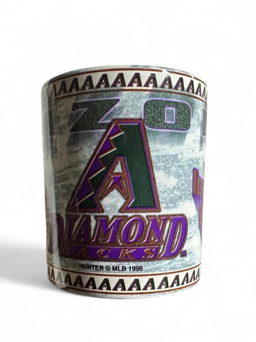 Vintage Arizona Diamondbacks World Series MLB Coffee Mug - Purple & Green Logo
